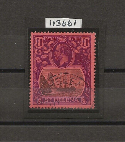 ST HELENA 1922/37 SG 96 USED Cat £750. CERT