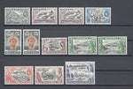 NIGERIA 1953/58 SG 69/80 + Shades MINT Cat £170