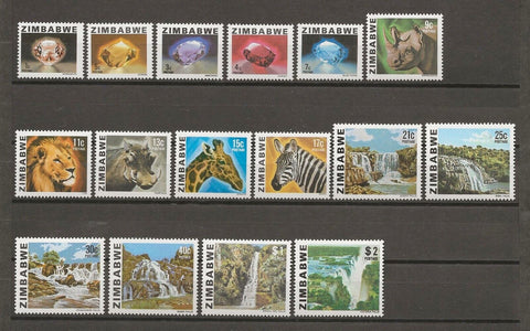 ZIMBABWE 1980/3 SG 576/90 MNH Cat £4.25