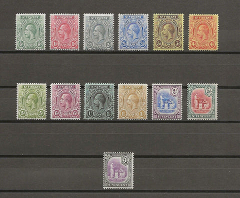 ST VINCENT 1913/17 SG 108/20 MINT Cat £140