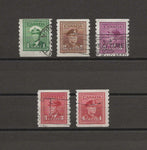 CANADA 1942/48 SG 389/93 USED Cat £26