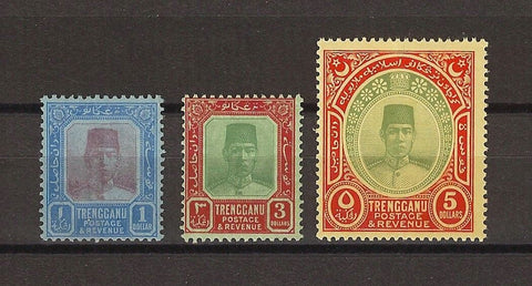 MALAYA/TRENGGANU 1921/41 SG 23/5 MINTCat £275