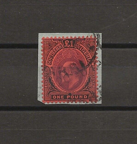 SOUTHERN NIGERIA 1907/11 SG 44 USED Cat £300