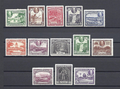 BRITISH GUIANA 1934/51 SG 288/300 MINT/MNH Cat £140