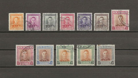 NEW ZEALAND 1947/52 SG 680/9, 686c, 688b USED Cat £32.25