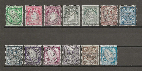 IRELAND 1922/34 SG 71/82, 74b USED Cat £127