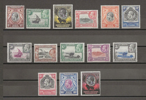 KENYA, UGANDA & TANGANYIKA 1935-37 SG 110/23 MINT Cat £475