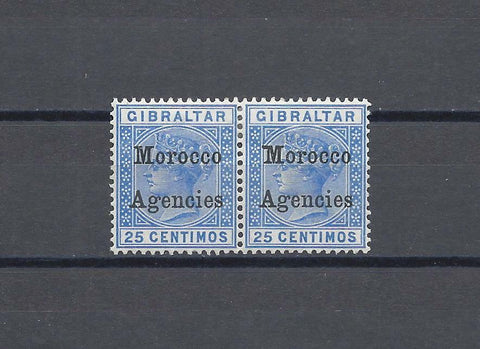 MOROCCO AGENCIES/GIBRALTAR 1899 SG 12/12b MINT Cat £66