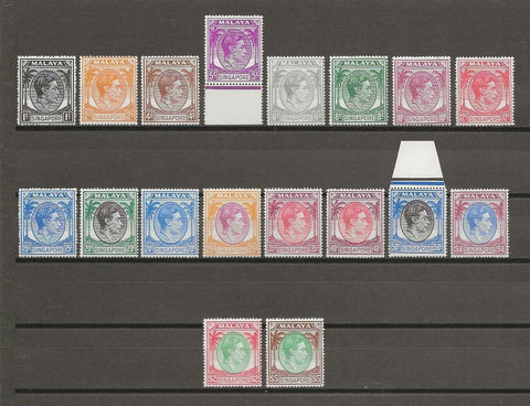 MALAYA/SINGAPORE 1948 SG 16/30 MNH Cat £450