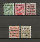 IRELAND 1922 SG 47/51 MNH Cat £60