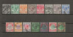 MALAYA/STRAITS SETTLEMENTS 1936/37 SG 260/74 USED Cat £38