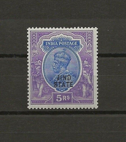 INDIAN CONVENTION STATES/JIND 1914/27 SG 78 MNH Cat £80