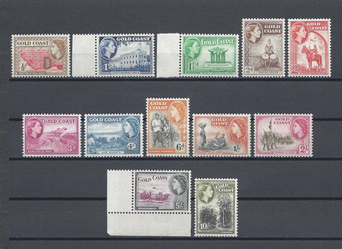 GOLD COAST 1952/54 SG 153/64 MNH Cat £70