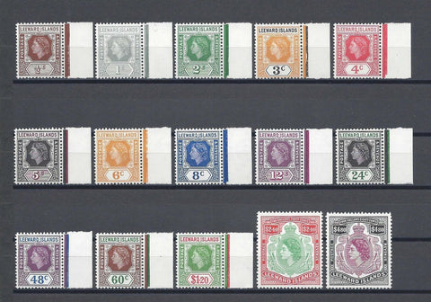 LEEWARD ISLANDS 1954 SG 126/40 MNH Cat £75