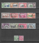 TRINIDAD & TOBAGO 1938/44 SG 246/256 USED CAT £65