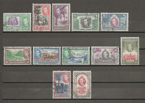 BRITISH HONDURAS 1938/47 SG 150/61 USED Cat £120