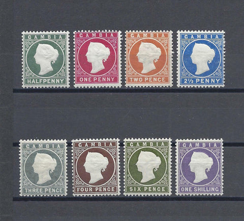 GAMBIA 1886/93 SG 21/35 MLH Cat £70