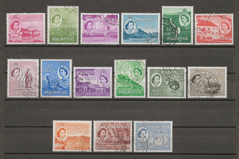 MAURITIUS 1953/58 SG 293/306 USED Cat £25