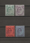 MALAYA/STRAITS SETTLEMENTS 1903/4 SG 123/6 MINT Cat £85