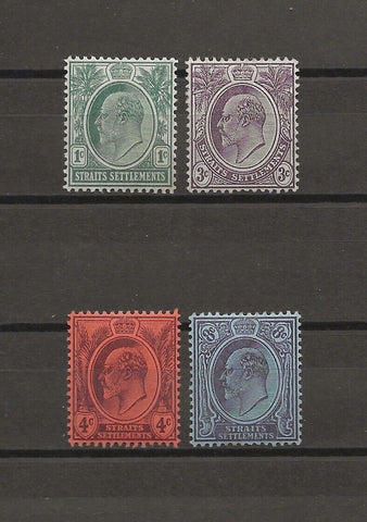 MALAYA/STRAITS SETTLEMENTS 1903/4 SG 123/6 MINT Cat £85