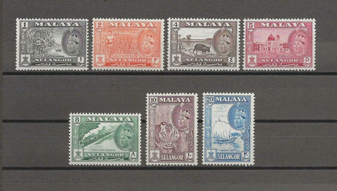 MALAYA/SELANGOR 1961/62 SG 129/35 MNH Cat £32