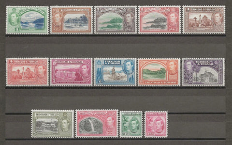 TRINIDAD & TOBAGO 1938/44 SG 246/56 MNH Cat £130