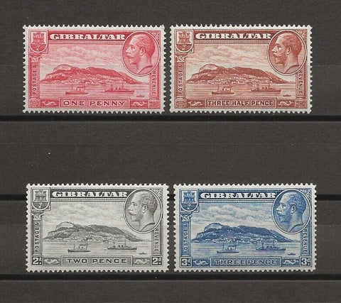 GIBRALTAR 1931/33 SG 110/13 MNH Cat £26