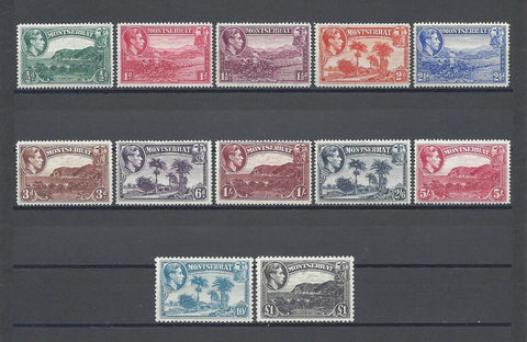 MONTSERRAT 1938/48 SG 101/12 MINT Cat £286