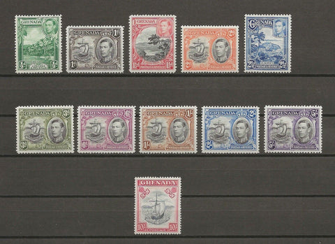 GRENADA 1938/50 SG 152/63e MINT Cat £80