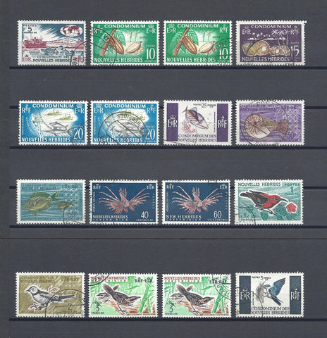 NEW HEBRIDES 1963/72 SG F110/25 USED Cat £100