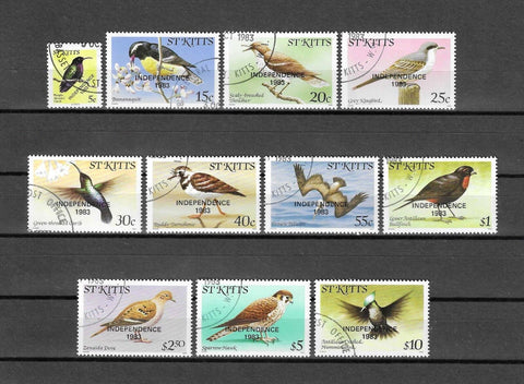 ST KITTS & NEVIS 1983 SG 118b/28b USED Cat £12.50