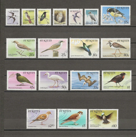 ST KITTS & NEVIS 1981 SG 53a/70a USED Cat £14