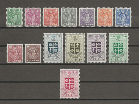 ST LUCIA 1949/50 SG 146/59 MNH Cat £48