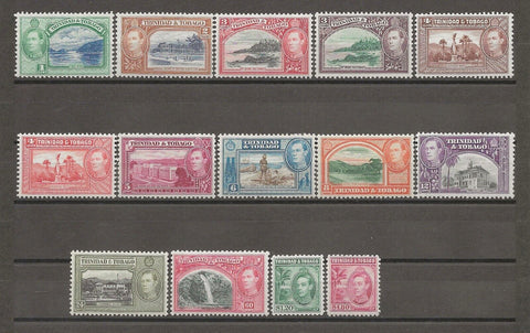 TRINIDAD & TOBAGO 1938/44 SG 246/56 MINT Cat £130