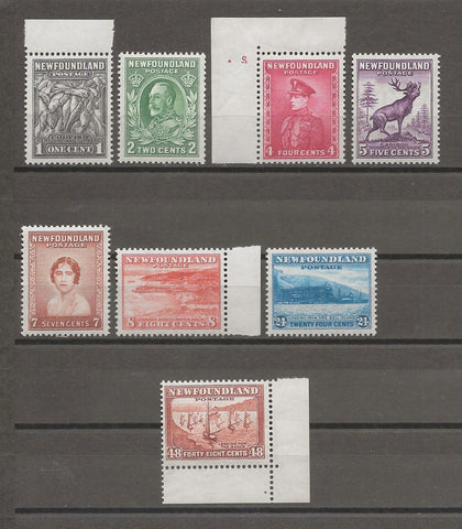 CANADA/NEWFOUNDLAND 1932/38 SG 222/8c MNH Cat £30