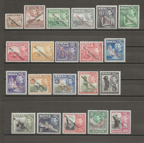 MALTA 1948/53 SG 234/48 MINT Cat £90