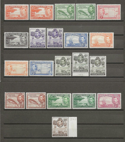 CAYMAN ISLANDS 1938/48 SG 115/26a MNH Cat £186