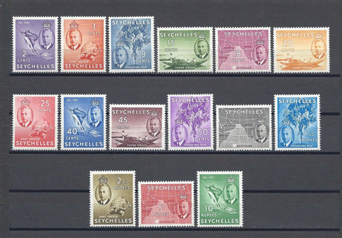 SEYCHELLES 1952 SG 158/72 MNH Cat 90