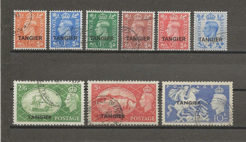 MOROCCO AGENCIES/TANGIER 1950/51 SG 280/88 USED Cat £80