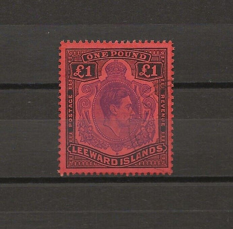 LEEWARD ISLANDS 1952 SG 114c USED Cat £40