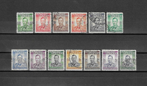 SOUTHERN RHODESIA 1937 SG 40/52 USED Cat £23