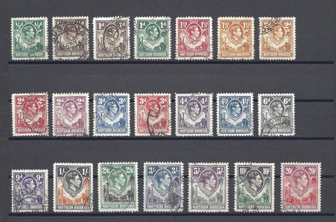 NORTHERN RHODESIA 1938/52 SG 25/45 USED Cat £170