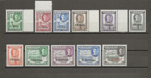 SOMALILAND 1951 SG 125/35 MNH Cat £55