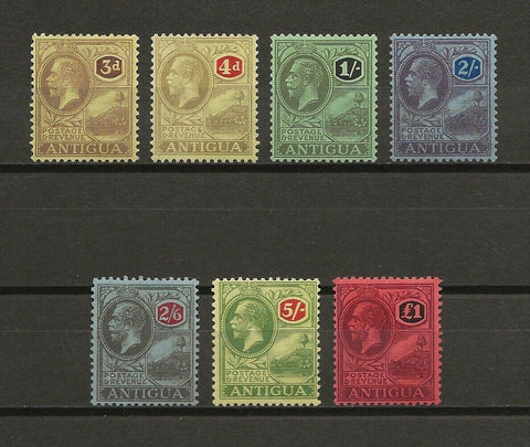 ANTIGUA 1921/29 SG 55/61 MINT Cat £300