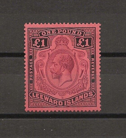 LEEWARD ISLANDS 1921/32 SG 80 MLH Cat £225