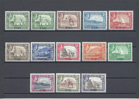 ADEN 1939/48 SG 16/27 MINT Cat £135.50