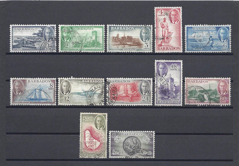 BARBADOS 1950 SG 271/82 USED Cat £75