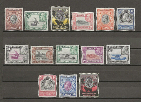 KENYA, UGANDA & TANGANYIKA 1935/37 SG 110/23 MINT Cat £475