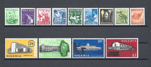 NIGERIA 1961 SG 89/101 MNH Cat £30