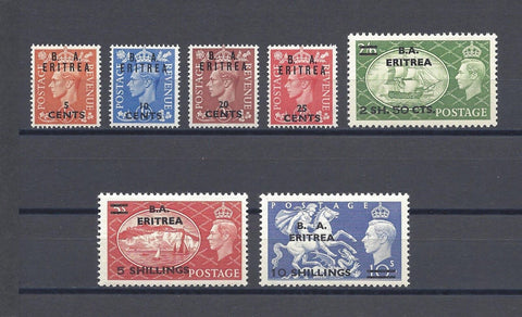 BOIC/ERITREA 1951 SG E26/32 MNH Cat £75